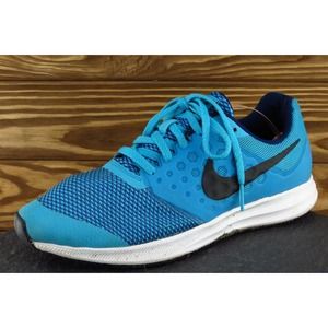 Nike Downshifter 7 Youth Girls Shoes Size 6 M Blue Running Mesh
